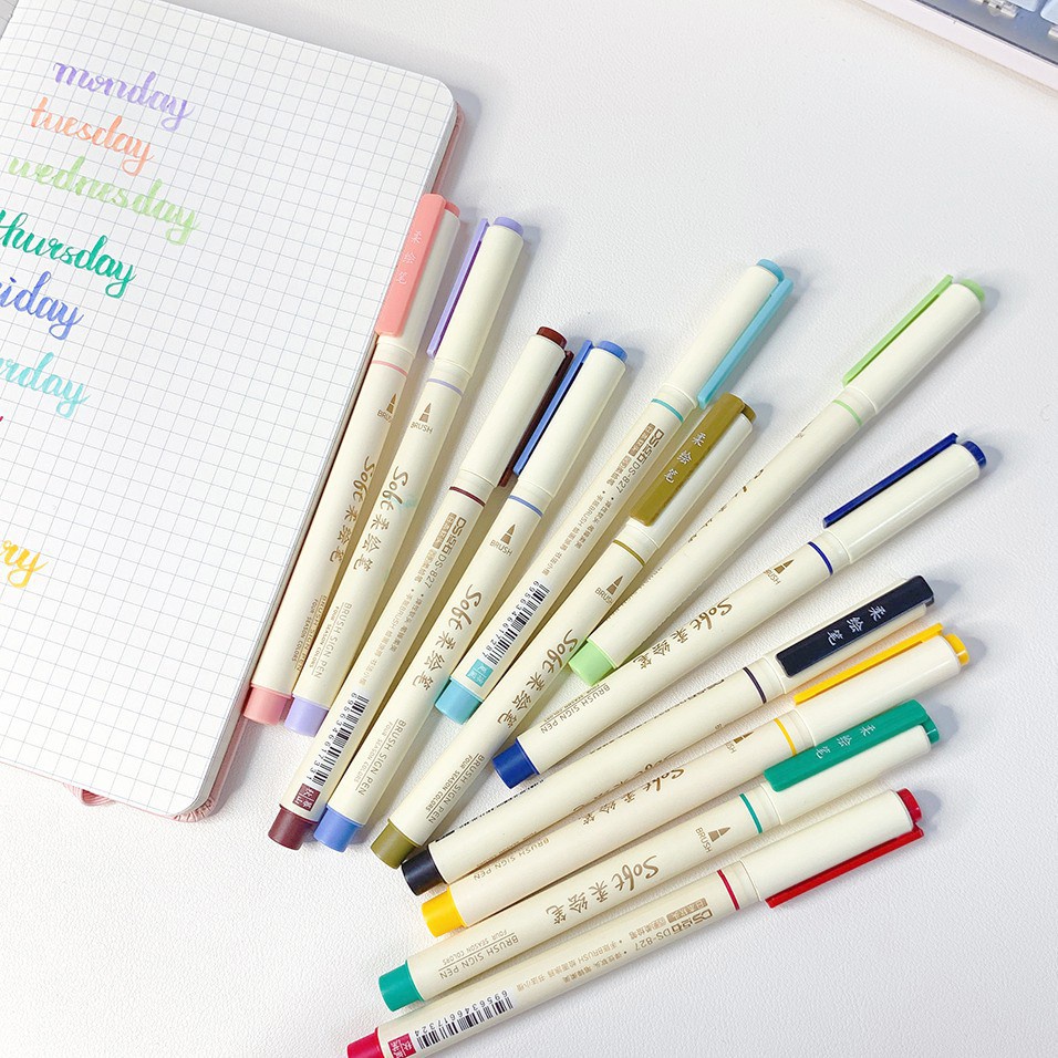 Steve Cabeça Dupla Cabelo Macio Caneta De Pintura Fina Grande Capacidade Grafite Para Estudantes caneta brush pen aquarelavel lettering