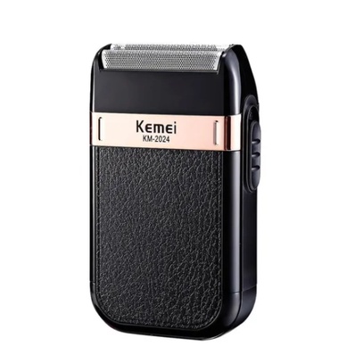 Maquina Shaver Kemei KM-2024 Barbeador Acabamento Bivolt Profissional Sem Fio Recarregavel Original