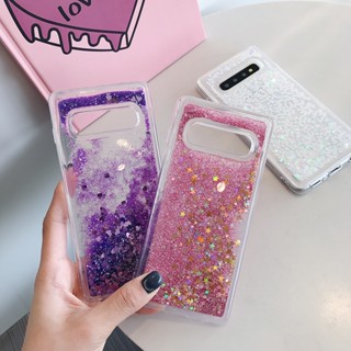Samsung Galaxy S10 Plus S10E Nota 8 J8 A8 2018 Glitter Bling Líquido Brilhante Transparente De Areia Movediça Tampa Da Caixa TPU Macia