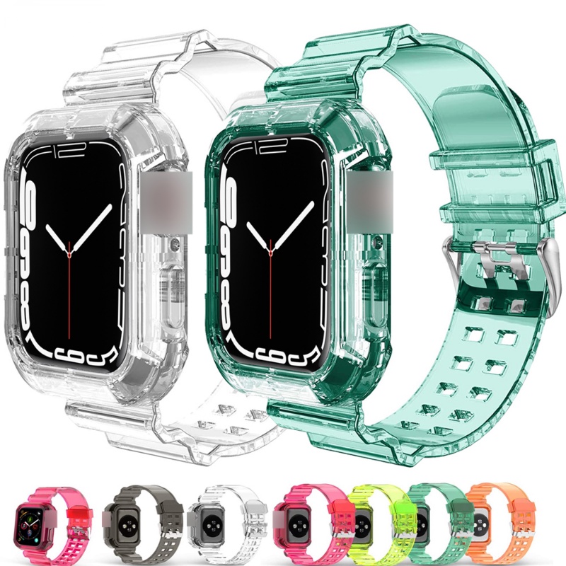 Pulseira Esportiva + Capa Para Apple Watch Série 11 10 9 8 7 6 SE 5 4 3 2 1 De iwatch 38 40 44 42 41 45 49mm em Oferta na Shopee