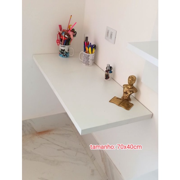 Mesa flutuante escrivaninha de estudos