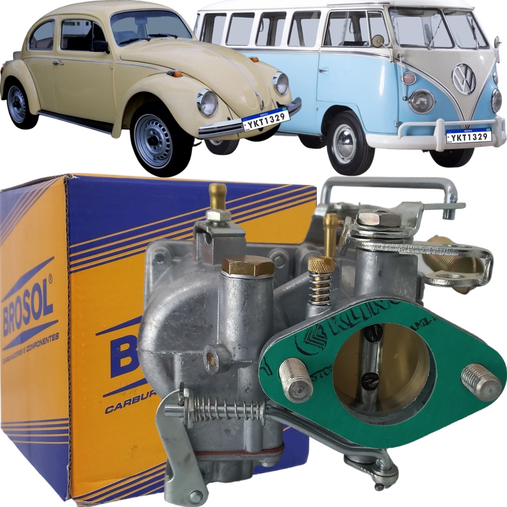Carburador Fusca Kombi Gasolina H30 Original Brosol 112047 - Spare Parts and Accessories for Vehicles
