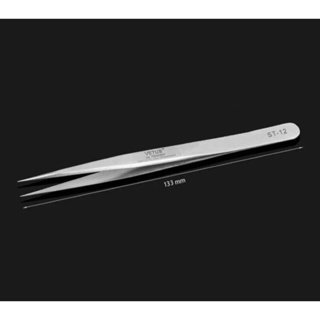 Pinça aço inox 1 unidade curva e reta. em Oferta na Shopee