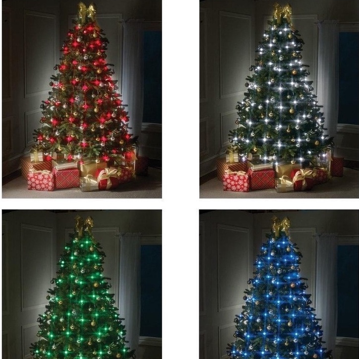 Kit Árvore de Natal 2,10m com 800 Galhos + Cordão de LED Tree Luxe  Decorlaser | Shopee Brasil