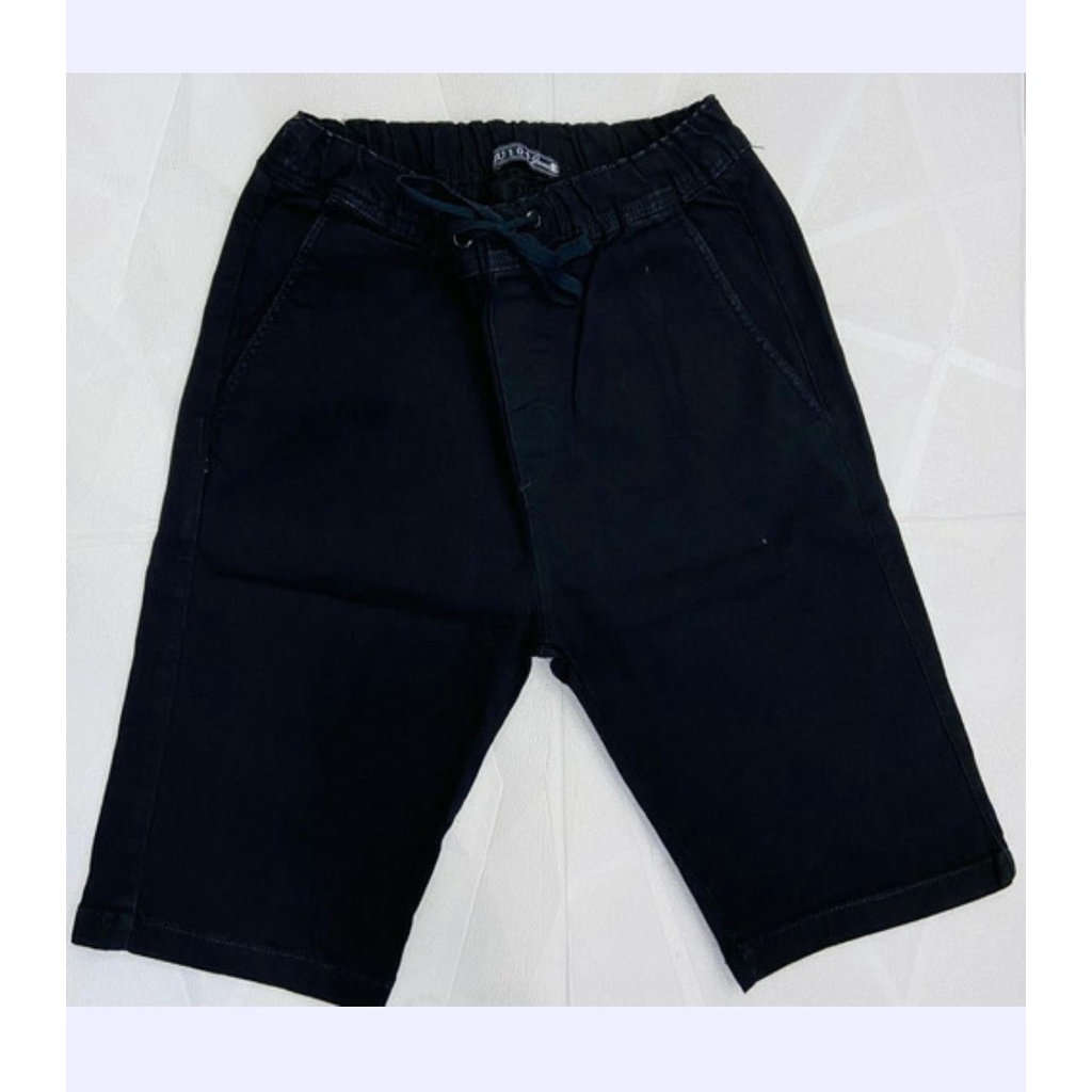 Bermuda Masculina Jogger com Elastano/ BERMUDA DE SARJA PREMIUM COM ELÁSTICO E CORDÃO NA CINTURA