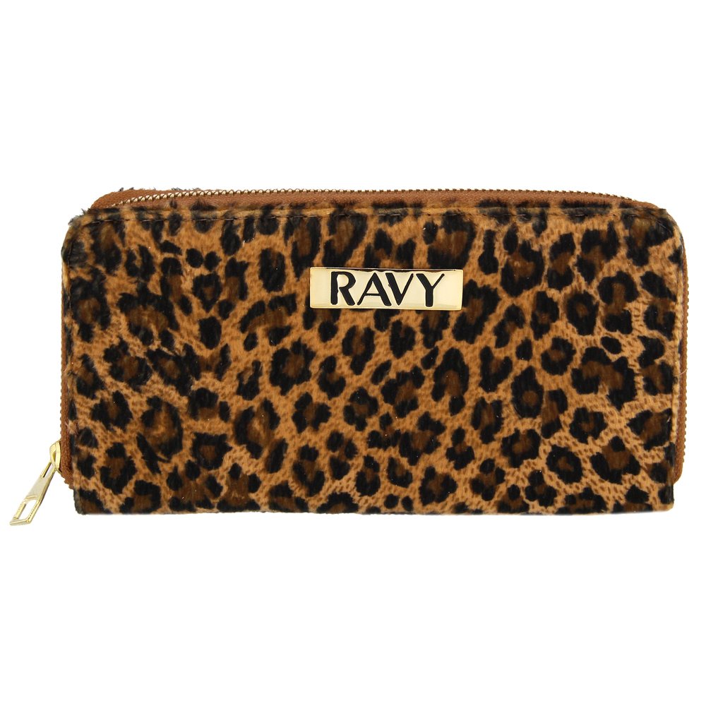 Carteira Feminina Ravy Store Onça Zíper