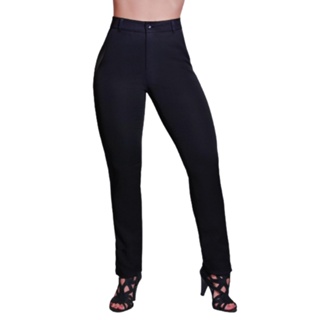 Calça Social K2b Cintura Alta Bolso frontal Traseiro Uniform em Oferta na Shopee