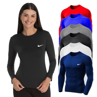 Camiseta Unissex Manga Longa Adulto Esportiva Segunda Pele Proteção Uv 50