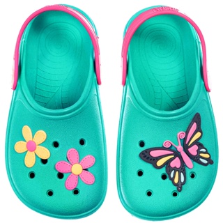 Babuche Infantil Sandália Feminina Menina Bebe Criança Antiderrapante Flor Borboleta Colorido Moda Chinelo Calce Fácil em Oferta na Shopee