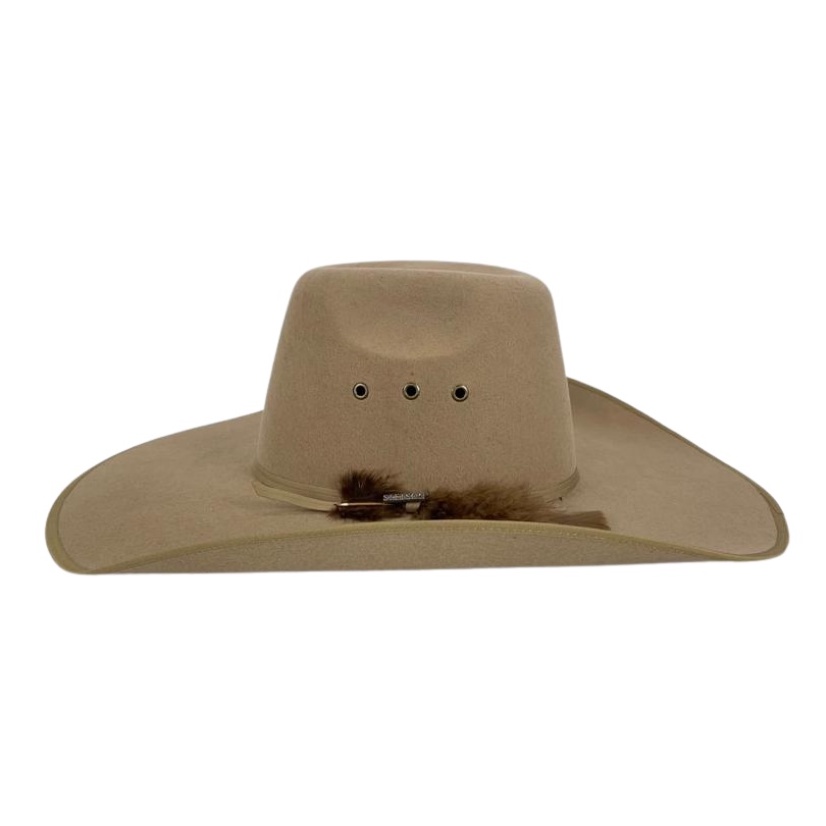 Chapéu Unissex Country Importado John B Stetson Original Pena Feltro Camel