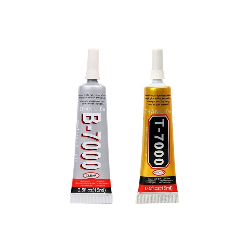 Cola P/ Colar Celular T7000 B7000 Transparente Ou Preta 15Ml #NAPORTAL