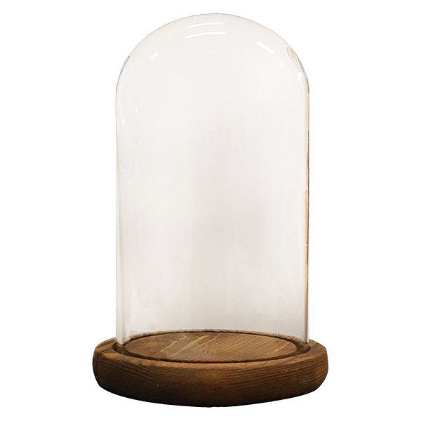 Cupula Redoma de Vidro Decorativa 15x10cm - 01 unidade