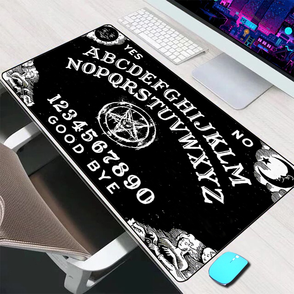 Ouija Mouse Pad Para Jogos Grandes Acessórios Rato Teclado Tapete Computador Mousepad PC Gamer Notebook Mausepad