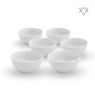 Jogo de 6 Cumbucas 240ml Tigela Bowl Porcelana Branca Açaí Caldos Sopas (Pequenos Detalhes)