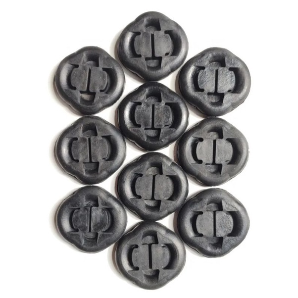 Coxim escapamento Caverinha linha VW Gol Voyage Parati Saveiro Kit com 10 Peças