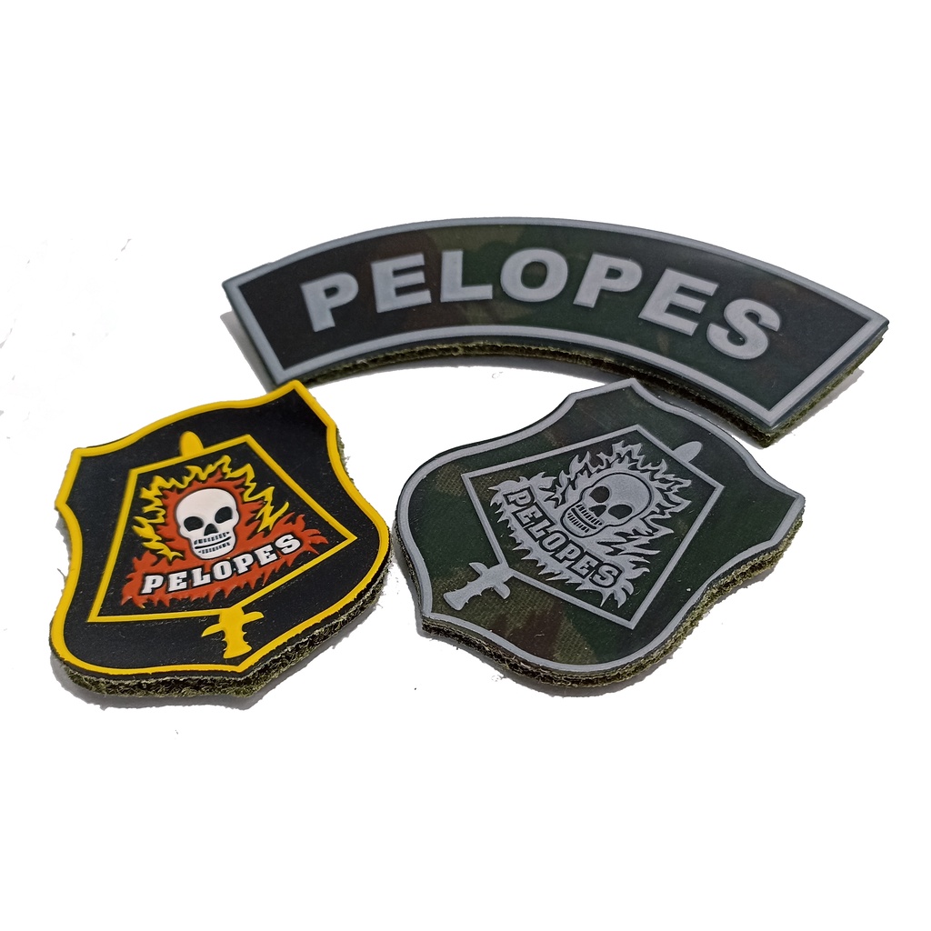 Tarjeta Patch Emborrachado Manicaca Brevê Pelopes Exercito