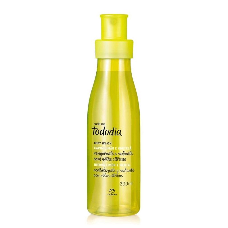 Tododia Capim Limão e Hortelã Body Splash Desodorante Colônia - 200 ml