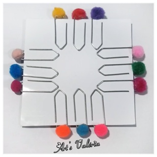 Clips Pompom  - kit com 25 unidades - Cores Sortidas em Oferta na Shopee