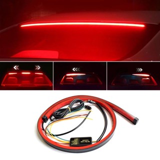 【 Estoque Pronto 】 Tiras De Freio Traseira Universal Para Carro 12V Luzes De Parada Adicional DRL Flexíveis Vermelho Fluxo Diurno De À Prova D