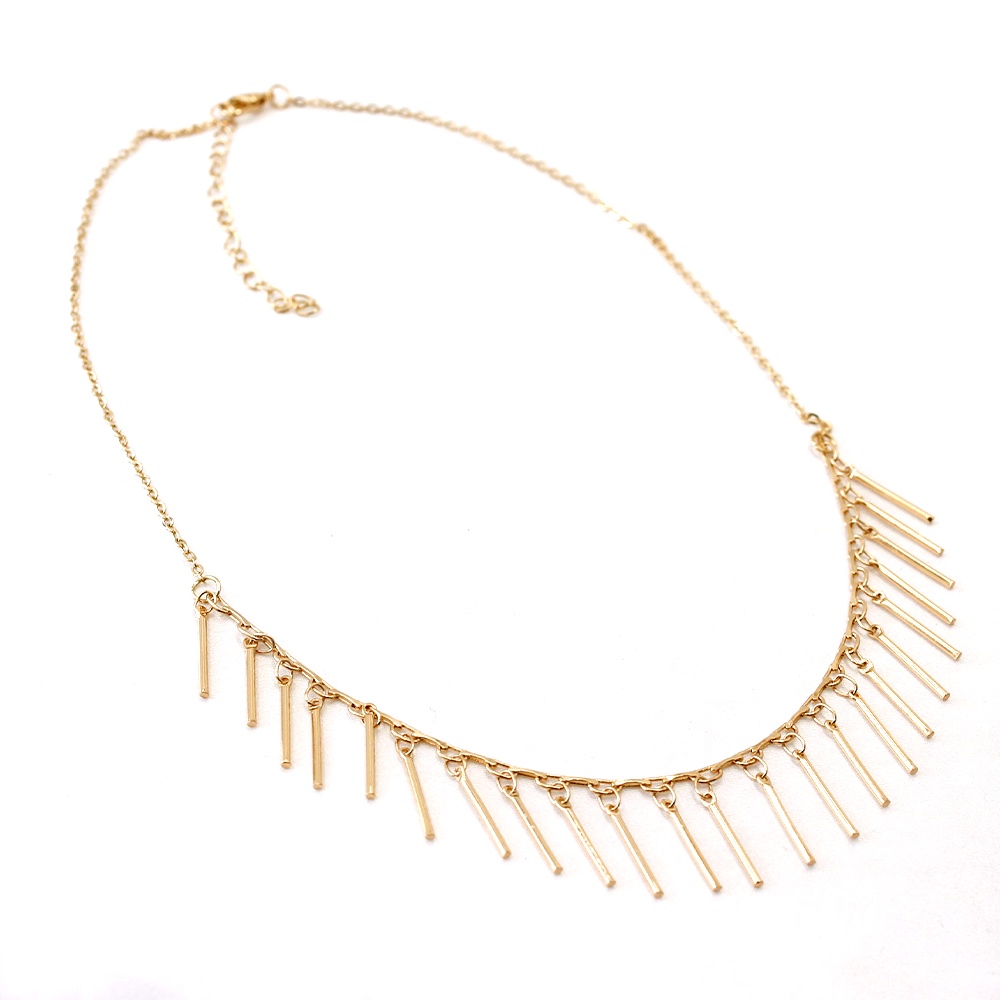 Colar Ouro Choker com Pingentes  Dourado Colar da Moda Choker 03