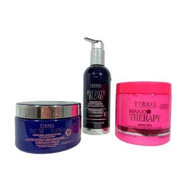 Kit Infinity Blond Shampoo Máscara De Hipernutrição E Reposição + Maxxi Therapy