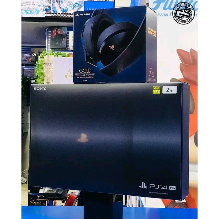 Sony Playstation 4 Pro 2tb 500 Million Limited Edition Console Ps4 Blue Boxed Shopee Brasil 9848