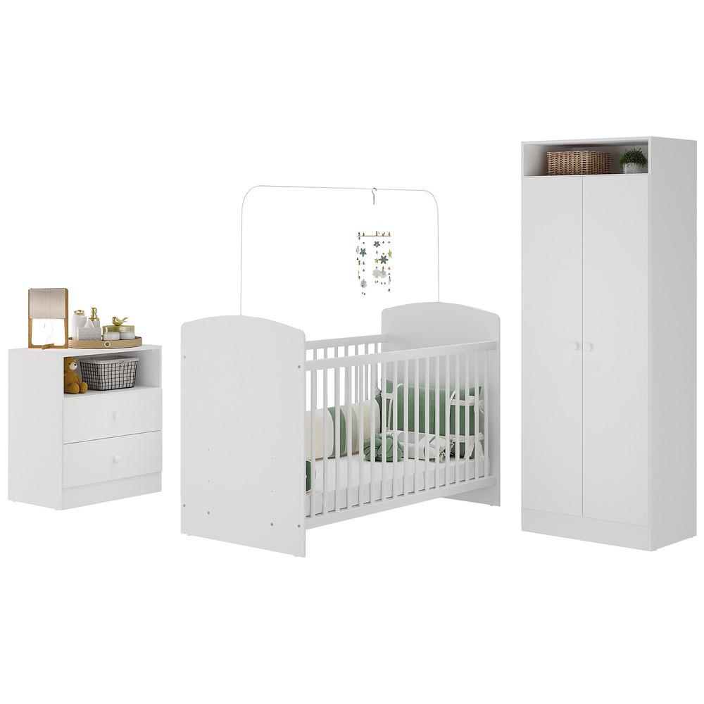 Quarto Infantil Completo Doçura Multimóveis Branco