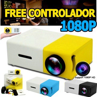 YG300 Projetor de Vídeo / 1080P Sistema de Home Theater com LED Interface Controle Remoto HOINCO Mini Projector Home Theater CInema with Speaker