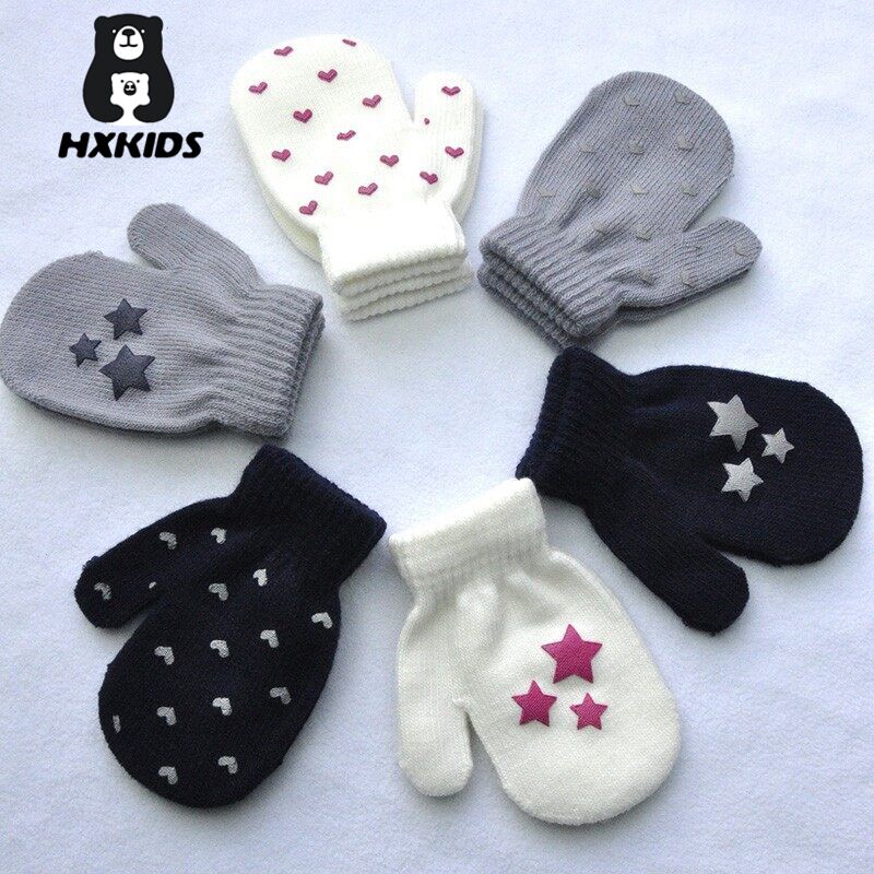 Luvas De Bebê De Malha De Inverno Para Meninos E Meninas em Oferta na Shopee