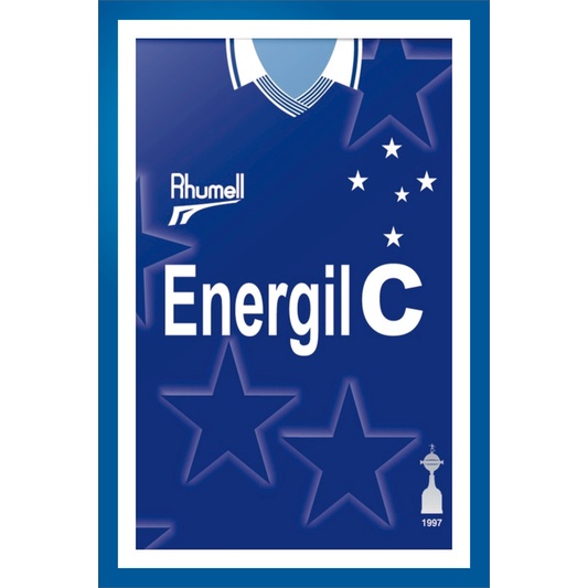 Placa Quadro Decorativo Cruzeiro Mafia Azul Zeiro maior de minas de MDF 6mm (Não empena com tempo) 20x28cm Impressão Direta 59