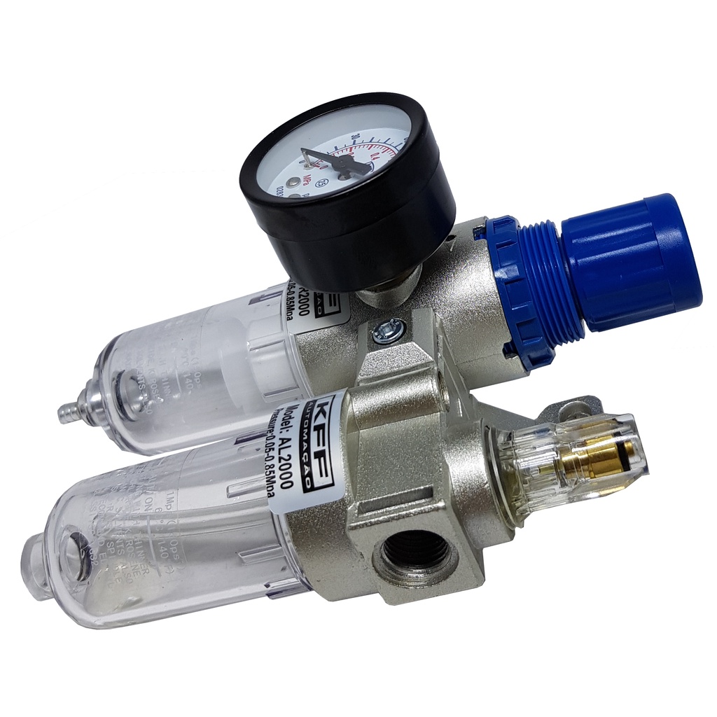 Filtro Regulador E Lubrificador 1/4 Lubrifil Dreno Manual 150 PSI Pro — imagem 2 de 2