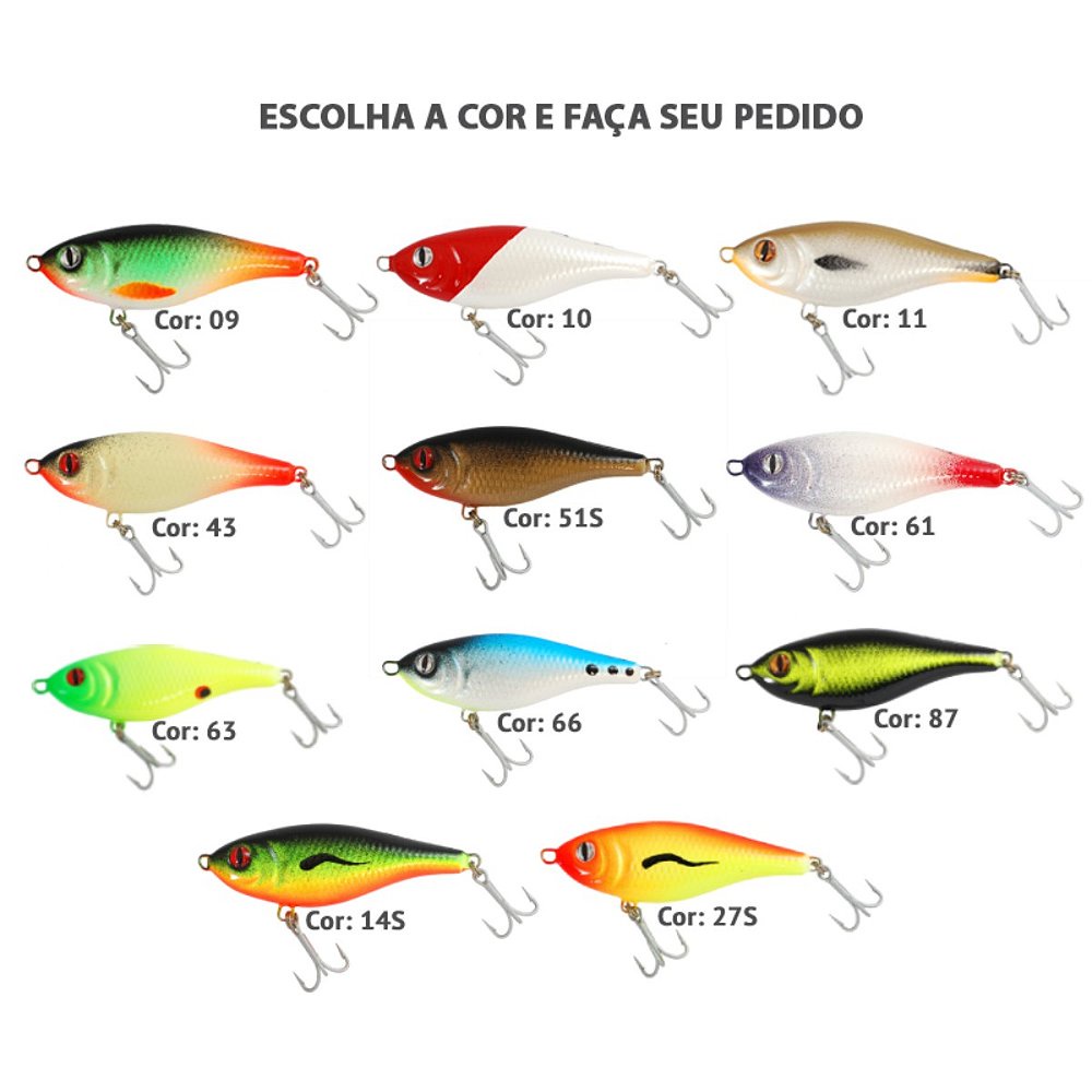 Isca Artificial CMC Supera 90mm/24g Dourado Cachorra Tucunaré Aruanã Bicuda Matrinxã
