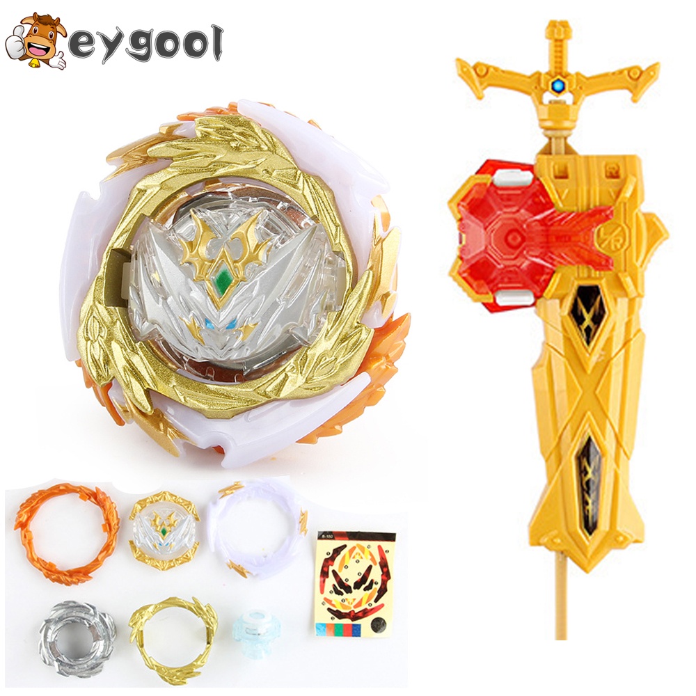 Ouro Spinning tops Burst DB B-180 Com Lançador B200 em Oferta na Shopee