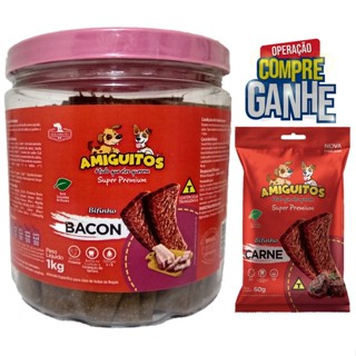 Bifinho Amiguitos Bacon Pote 1kg + Surpresa