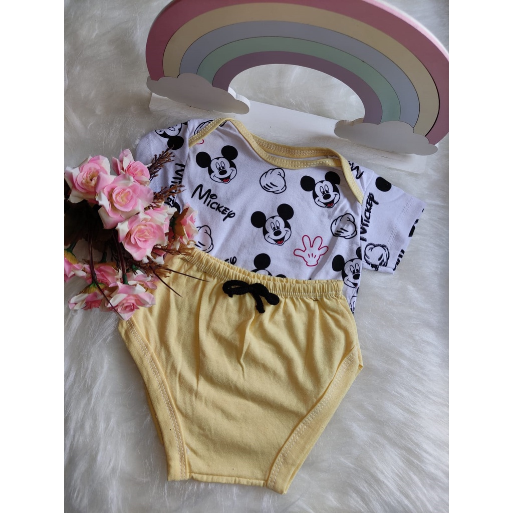 Body (bory) + cueca, tapa fralda, personagem, temático, kit 2 peças, conjunto roupinha de bebê, menino, verão, calor, short curto