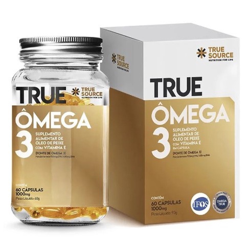 True Ômega 3 com Vitamina E (60 Cápsulas) - True Source