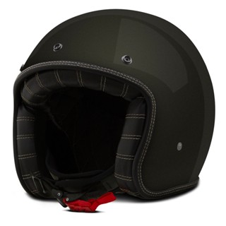Capacete Aberto Basico Old School Moto Custom Etceter Solid Vintage Masculino e Feminino