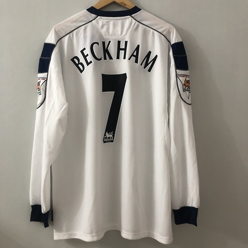 1999 United Jersey 99 00 Men UTD SHort Classic Manchester Football Shirt/Long Sleeve BECKHAM