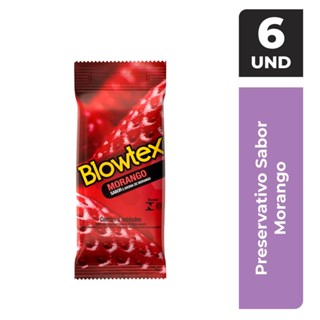 Preservativo Blowtex Morango 6 Unidades