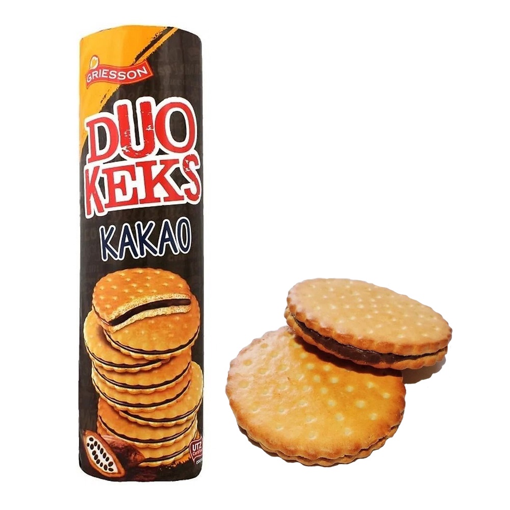 Biscoito Recheado Chocolate Duo Keks Alemão Griesson 500g | Shopee Brasil