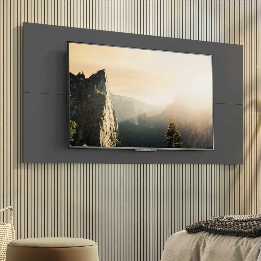 Painel com Suporte para TV até 65" Amsterdã Multimóveis MP3324 Grafite