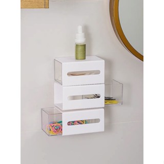Caixa organizadora de maquiagem Mini Caixa organizadora de cosméticos Organizador de artigos de papelaria para mesa