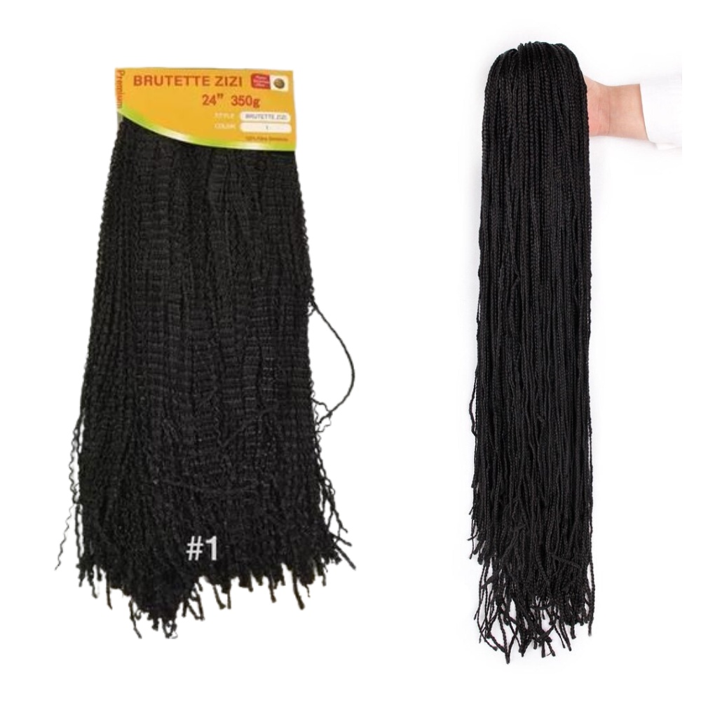 Cabelo Kanekalon Miojo Miojinho Trançado Pacotão 350 gramas Preto