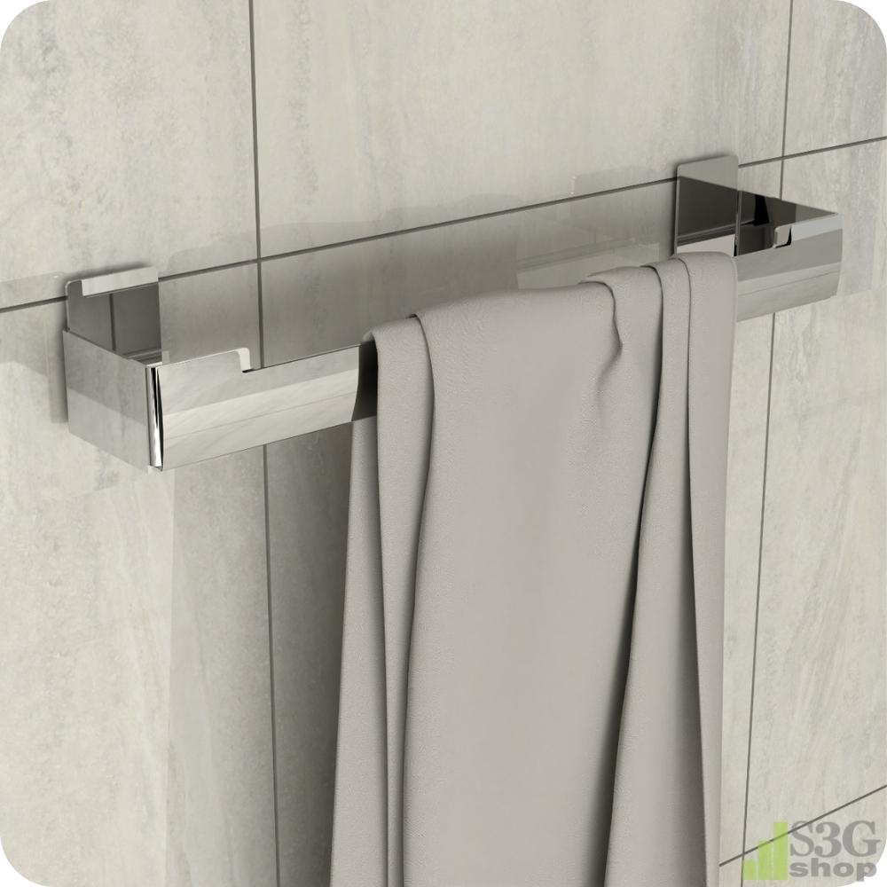Porta Toalha De Rosto Inox Adesivo ELG