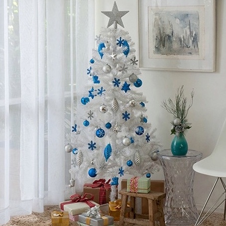 Arvore De Natal Branca 1,20cm Para Decoração Natalina | Shopee Brasil