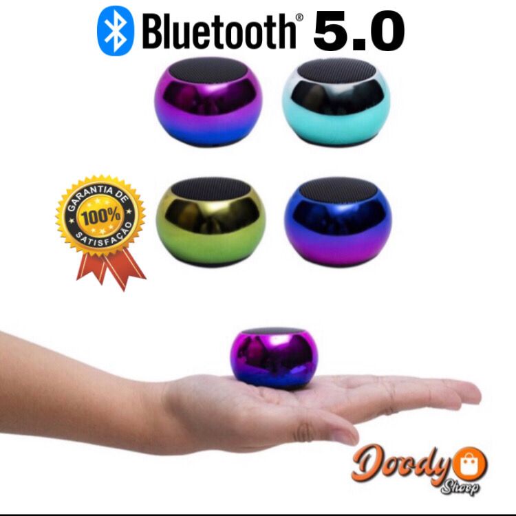 Mini Caixa De Som Bluetooth 5.0 Original, Metal Mini Speaker ...
