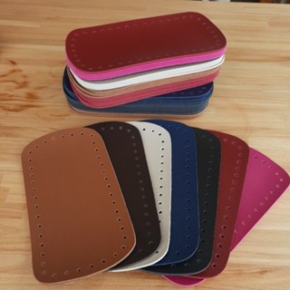 Kit com três fundos para bolsa em couro sintético montana medindo 23x11cm e 2.5mm espessura