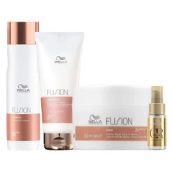 Kit Wella Professionals Fusion - Shampoo e Condicionador e Máscara e Óleo