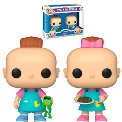 FUNKO POP RUGRATS - PHIL AND LIL DEVILLE (2 PACK) NOVO ORIGINAL
