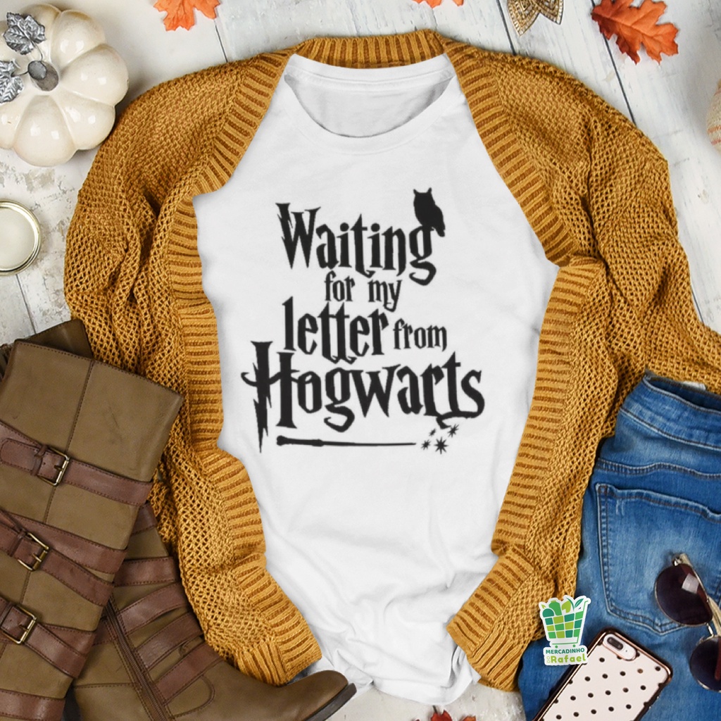 Camiseta MC Personalizada Harry Potter Carta Hogwartz